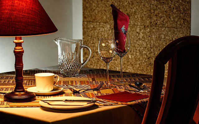 Mountain view dining